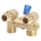 Proline Series Homewerks 1/2 in. MPT X 3/4 in. MHT Brass Dual Washing Machine Shut-Off Valve 102-207 - alternate 4